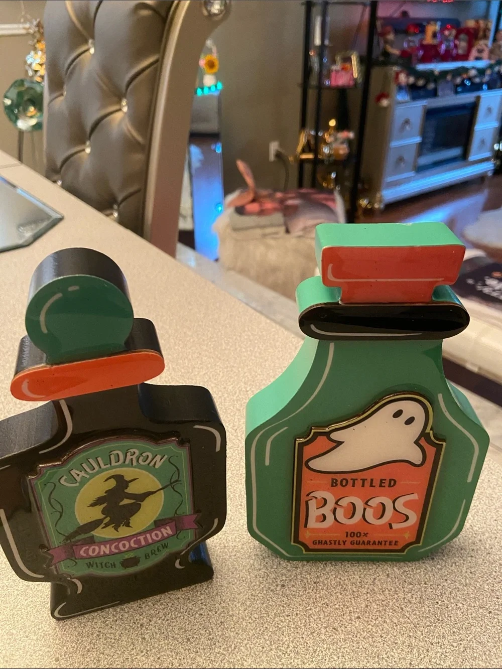 Halloween Potion Bottle Green and Black